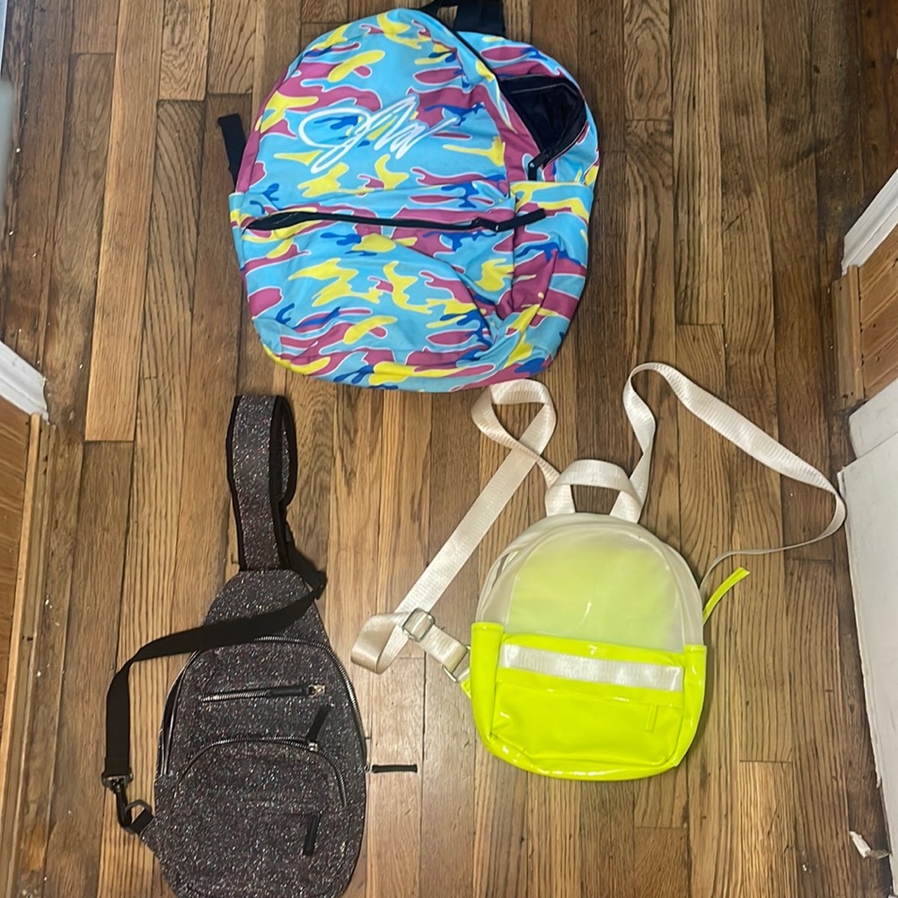 3 backpacks